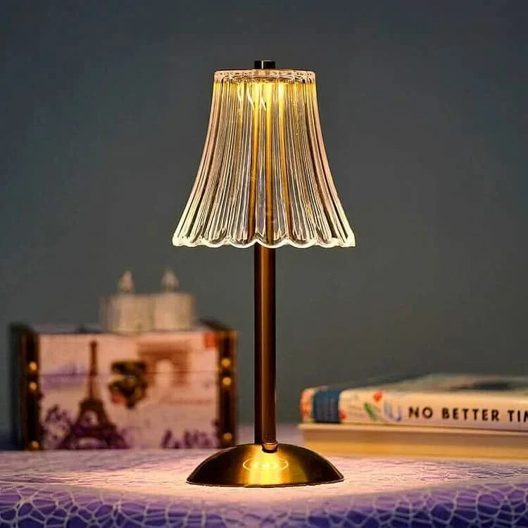 BowLift | Crystal Rechargeable LED Cordless Table Lamp