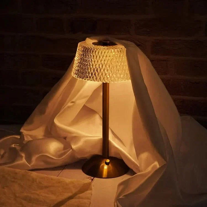 BowLift | Crystal Rechargeable LED Cordless Table Lamp