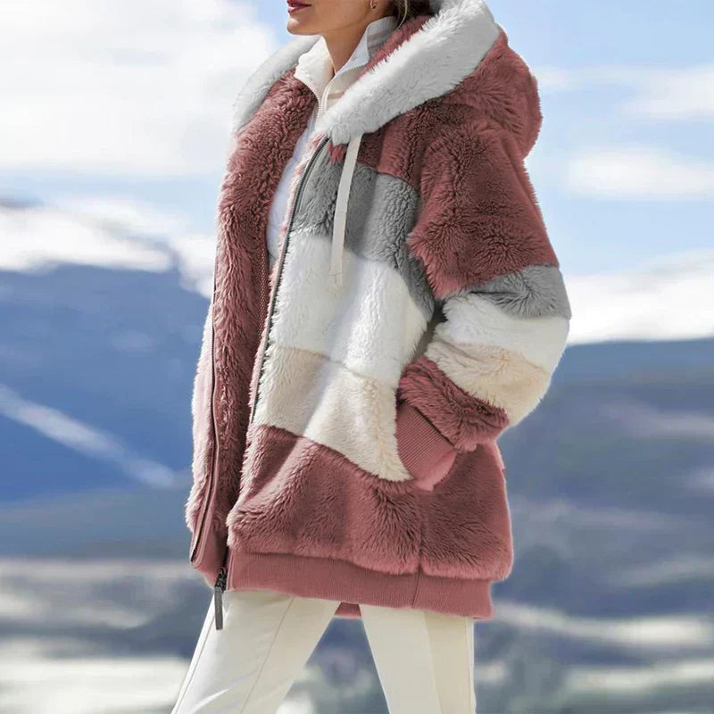 Alexa | Winter Jacket with Hood and Zipper