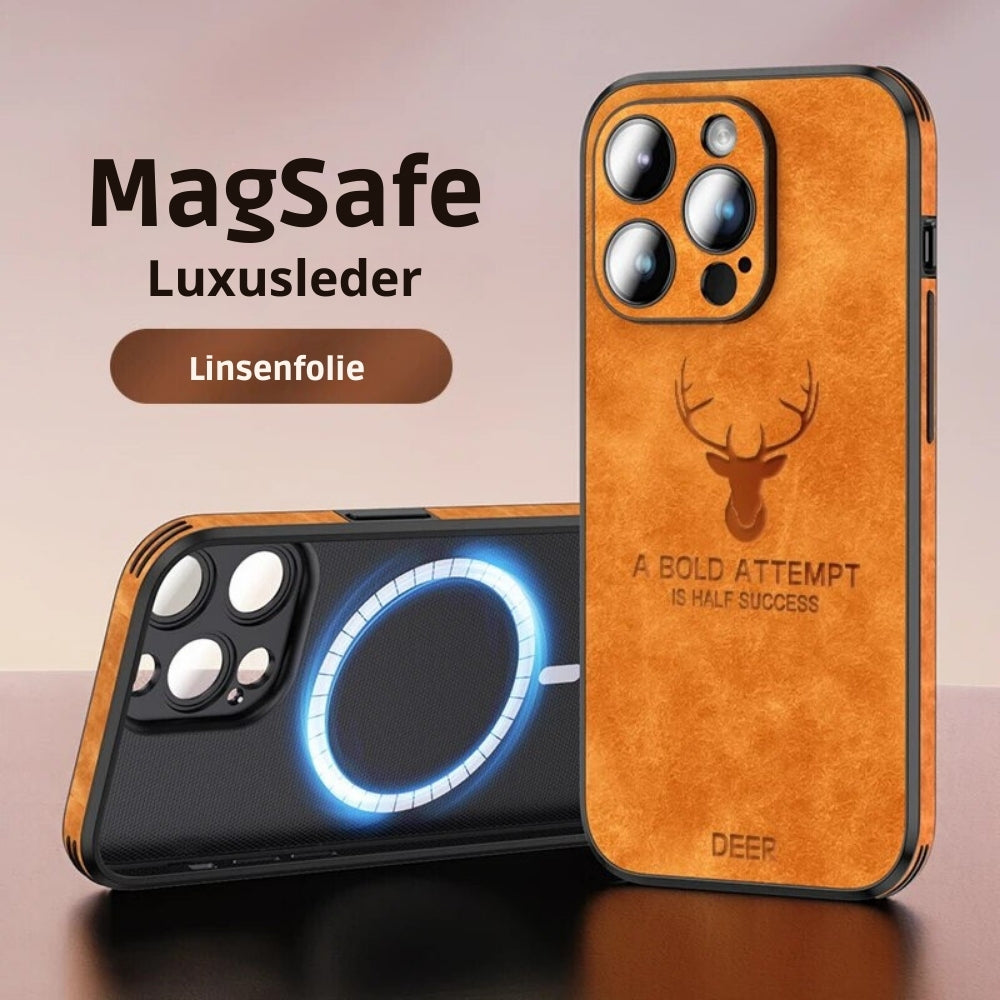 Azura | Deer - Luxury Leather iPhone Case with Stylish Design and Shockproof Protection