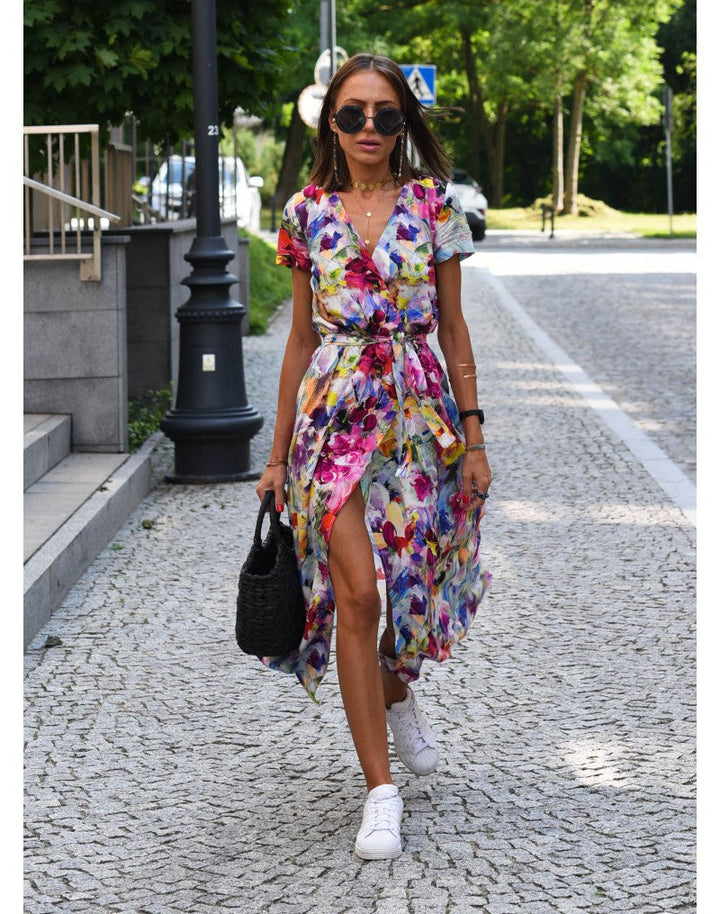 Yasmine | Elegant V-Neck Dress
