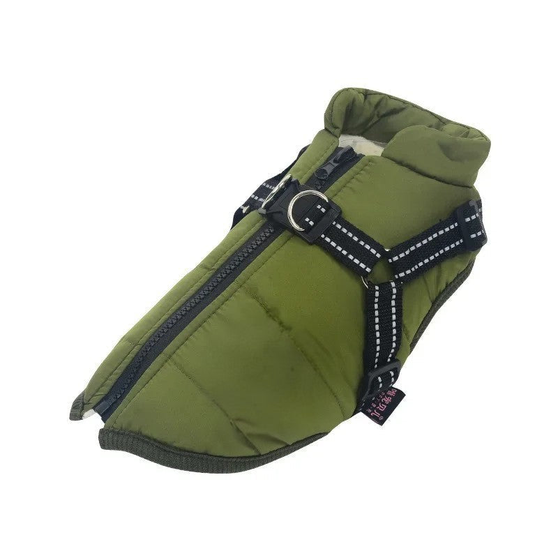 Azura | All-Weather Insulated Dog Jacket with Built-in Harness