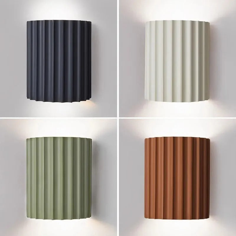 BowLift | Minimalist Groove Wall Lamp | Resin, Up and Down