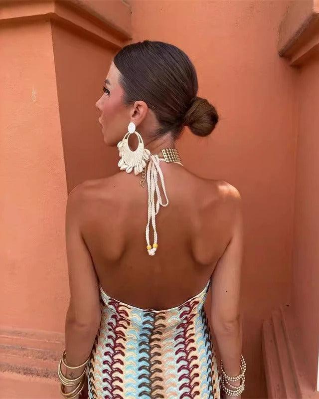 ARLETTE – BOHO CROCHET BEACH TUNIC DRESS