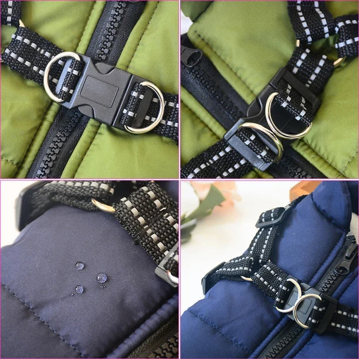 Azura | All-Weather Insulated Dog Jacket with Built-in Harness