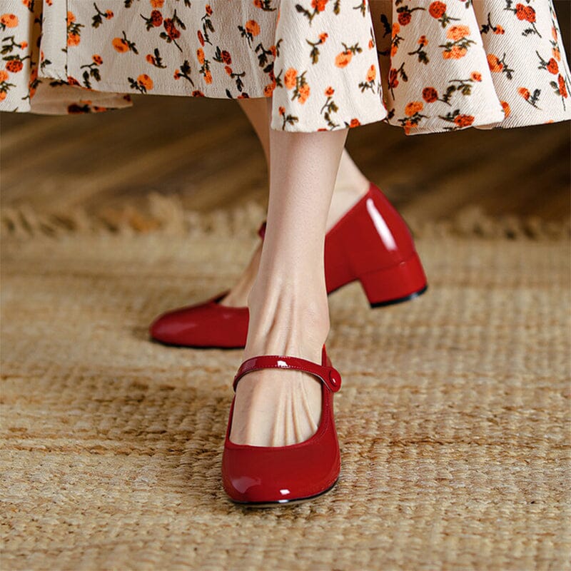 Freya - Vintage Cow Leather Ballet Shoes