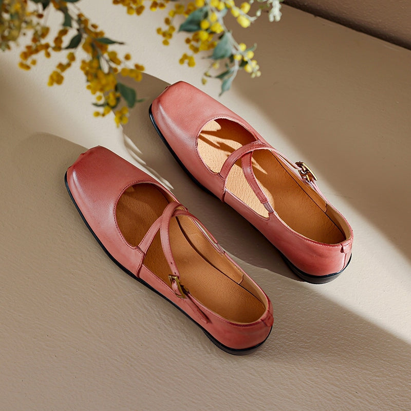 Isabeau - Comfortable Soft Bottom Mary Jane Shoes
