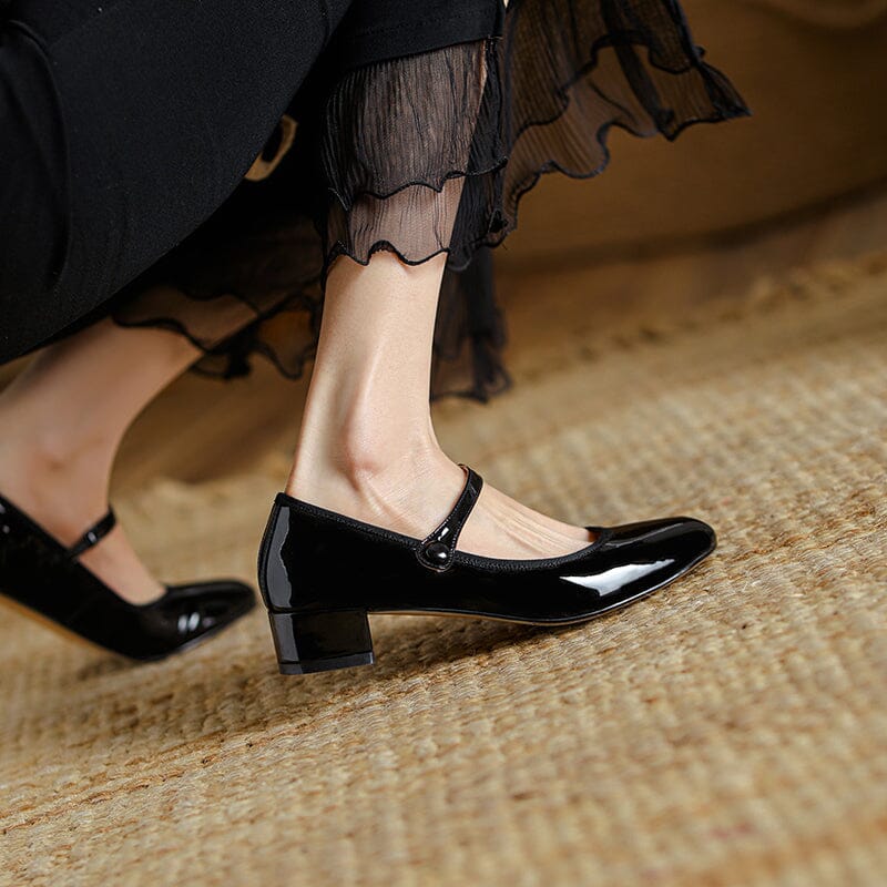 Freya - Vintage Cow Leather Ballet Shoes