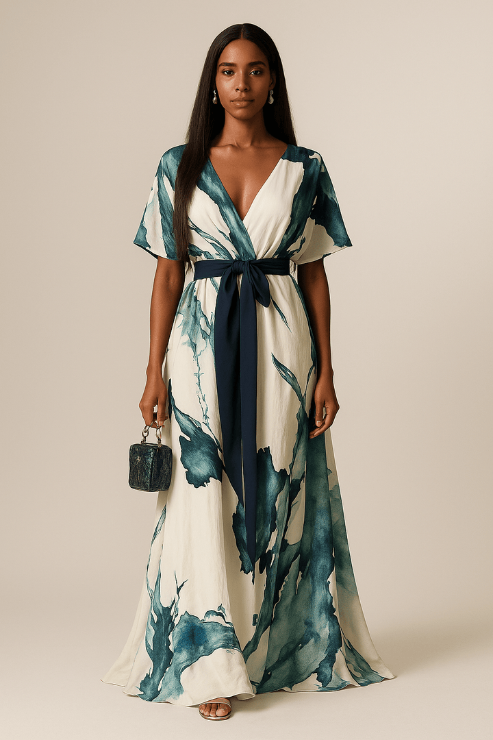 Serene™ Elegant Artistic Maxi Dress