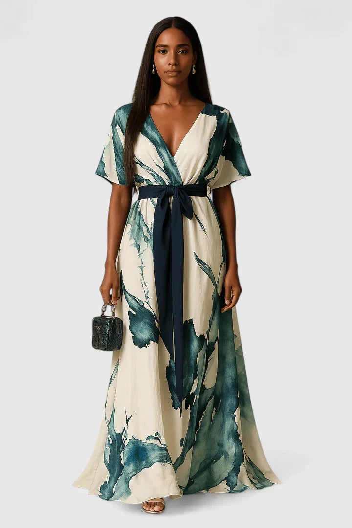 CHEYENNE – ELEGANT WRAP MAXI DRESS