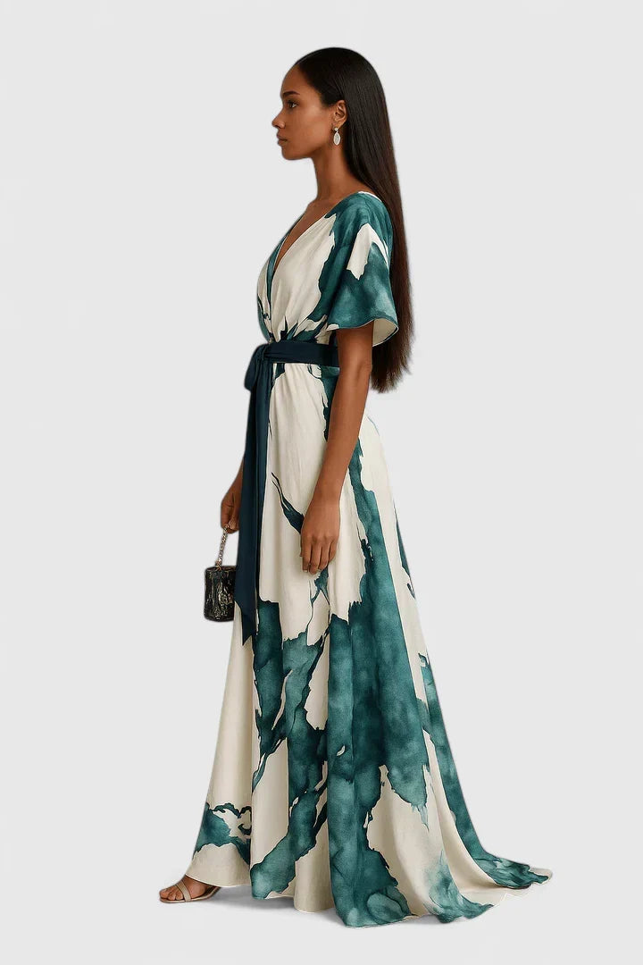 CHEYENNE – ELEGANT WRAP MAXI DRESS