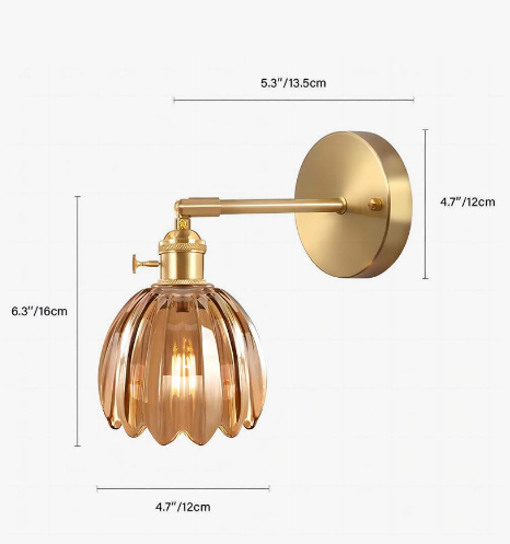 BowLift | Flower Bud Tulip Glass Wall Light