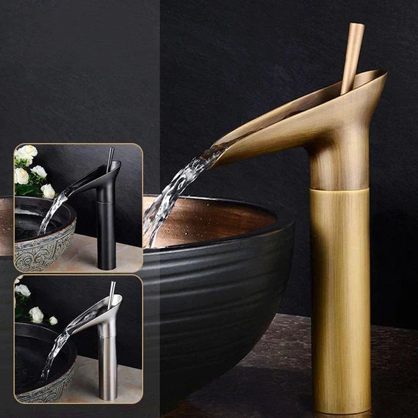 Azura | Antique Waterfall Bathroom Water Wallpaper