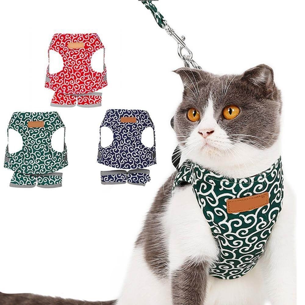 Azura | PAWVENTURE HARNESS – Cat Harness Vest Set with Breathable Mesh & Leash