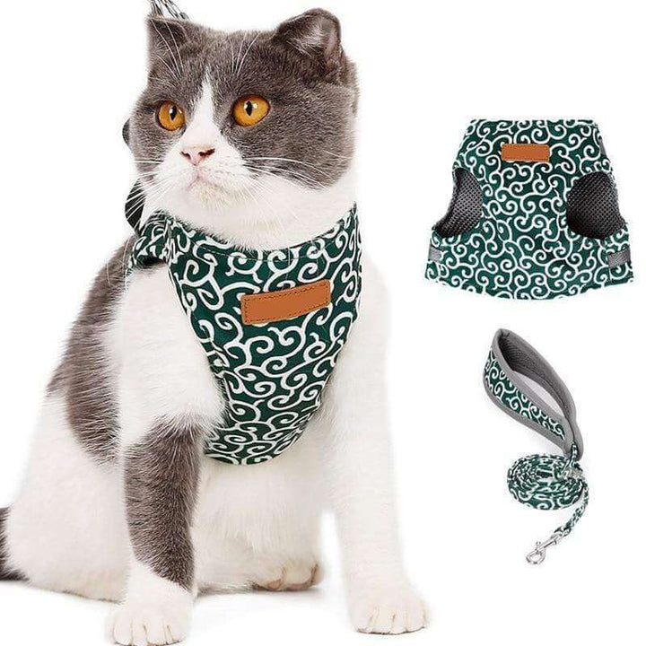 Azura | PAWVENTURE HARNESS – Cat Harness Vest Set with Breathable Mesh & Leash