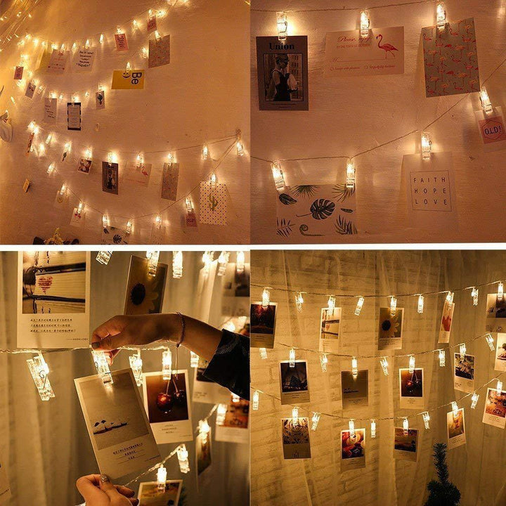 BowLift | Photo Clips LED Fairy String Lights for Pictures
