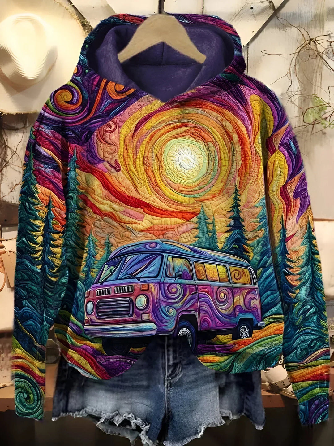 Mariska™ | Retro Road Trip Hoodie