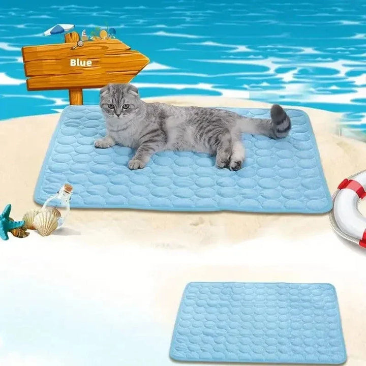 Dogs Self Cooling Mat Pet Cat Cooling Mat And Sleeping Pad For Pets Summer Cool Pads Blanket Washable Ice Silk Breathable Mat | Azura