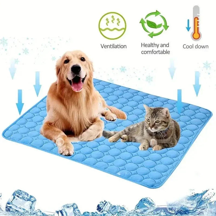 Dogs Self Cooling Mat Pet Cat Cooling Mat And Sleeping Pad For Pets Summer Cool Pads Blanket Washable Ice Silk Breathable Mat | Azura