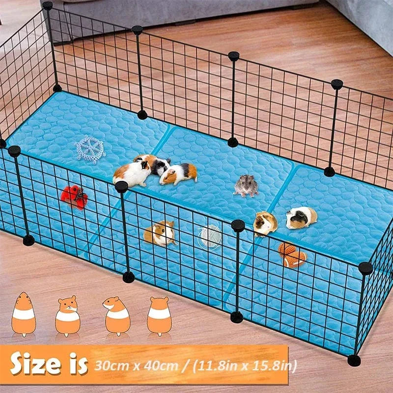 Guinea Pig Cage Liners Summer Small Animal Cooling Mat Breathable Hamster Pee Pad for Rabbit Cage Chinchilla Hedgehogs Pet Item | Azura