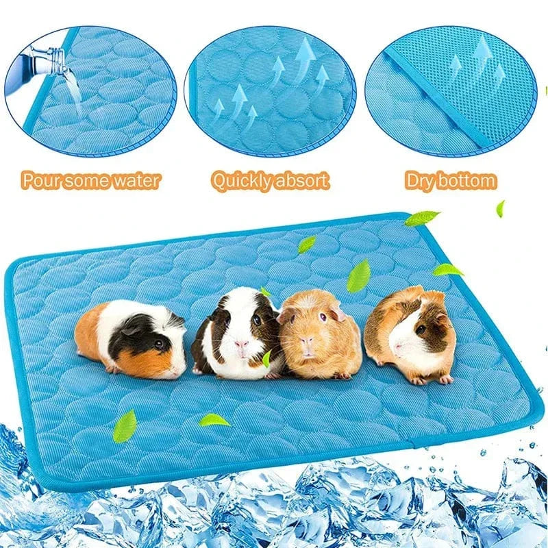 Guinea Pig Cage Liners Summer Small Animal Cooling Mat Breathable Hamster Pee Pad for Rabbit Cage Chinchilla Hedgehogs Pet Item | Azura