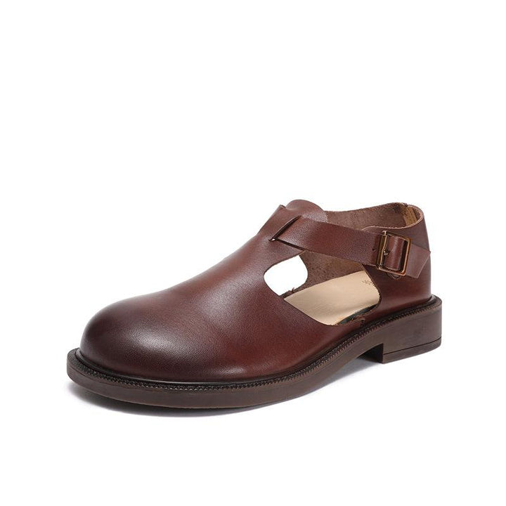 Calla - Timeless Rounded Toe Mary Jane Shoes