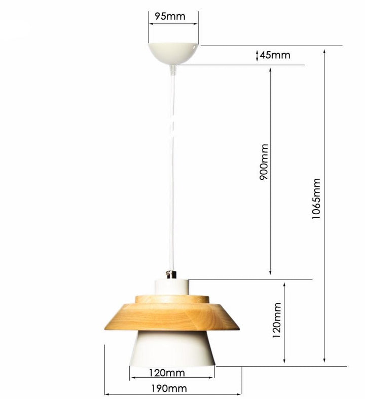 BowLift | Modern Nordic Wooden Pendant Light