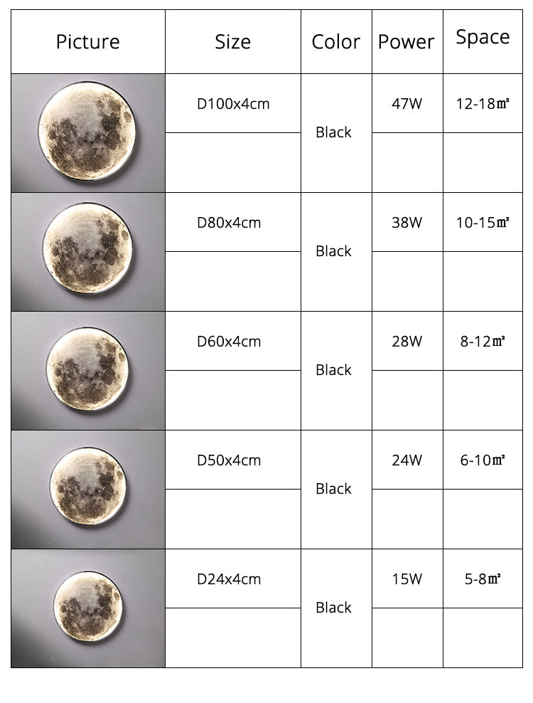BowLift | 3D LED Moon or Earth Ceiling or Wall Lamp (3 Styles) 24CM-80CM
