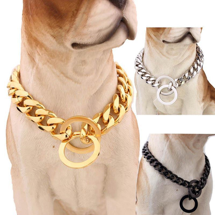 Azura | Big Hip Hop Chains Dog Collar 15mm