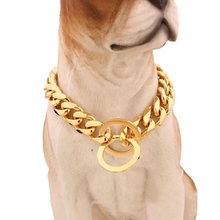 Azura | Big Hip Hop Chains Dog Collar 15mm