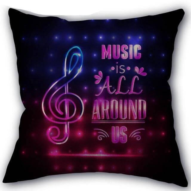 BowLift | Decorative Comfy Musical Notes Pillow Case