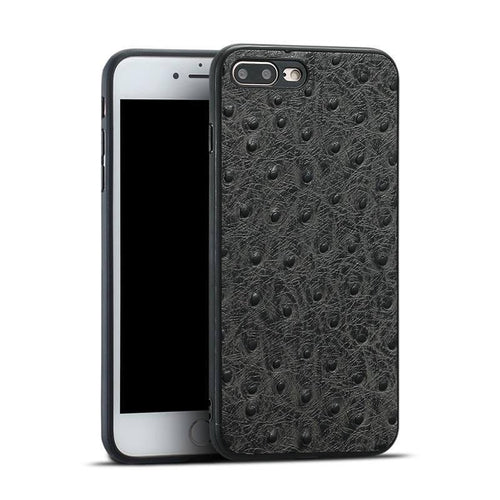 Azura | Genuine Leather Ostrich Skin Texture Iphone Cases
