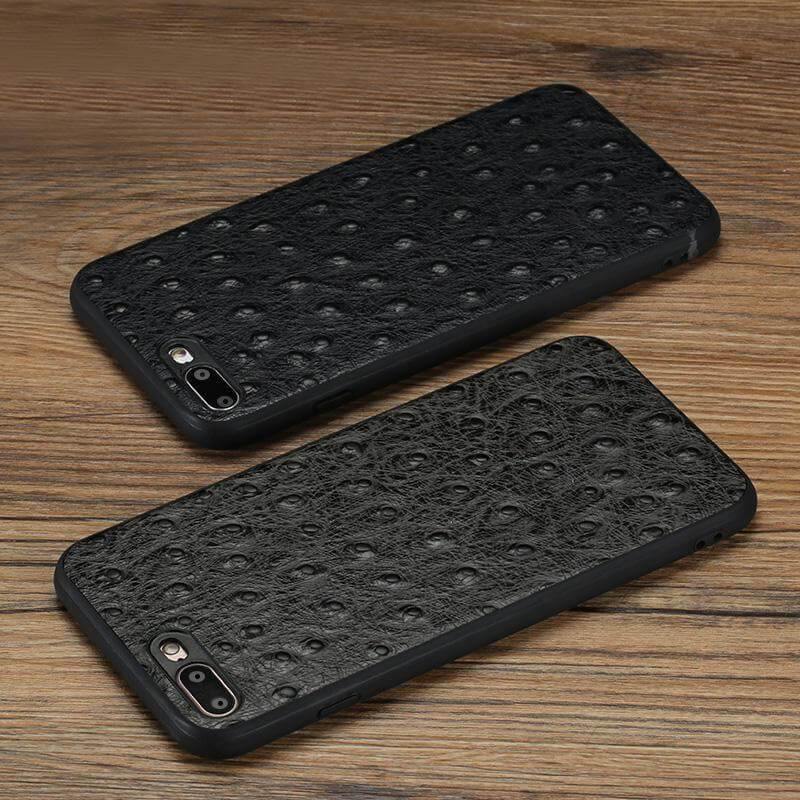 Azura | Genuine Leather Ostrich Skin Texture Iphone Cases