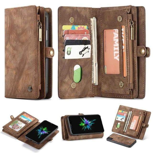 Azura | Detachable Genuine Leather Magnetic Flip Cover Phone Case