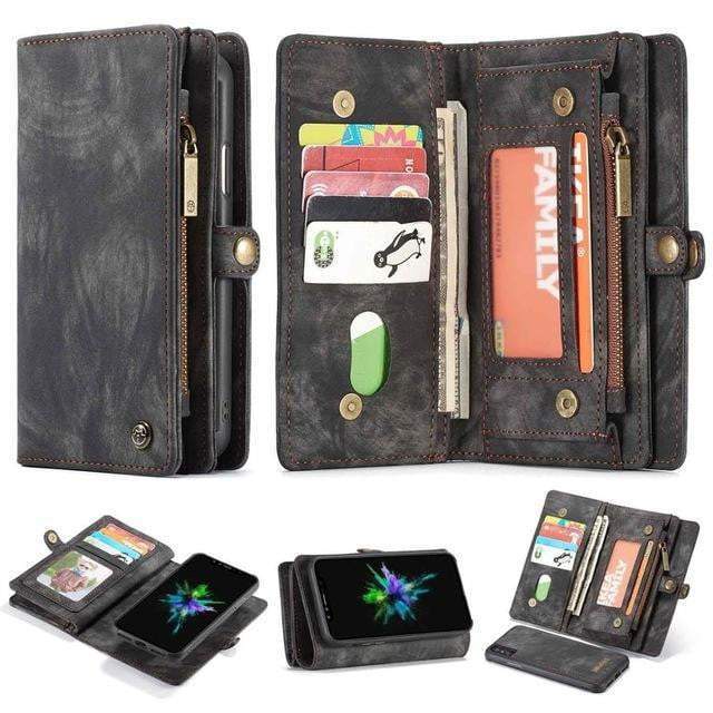 Azura | Detachable Genuine Leather Magnetic Flip Cover Phone Case