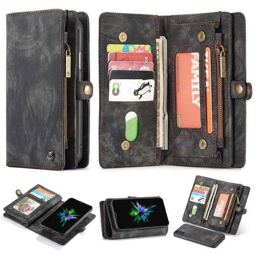 Azura | Detachable Genuine Leather Magnetic Flip Cover Phone Case