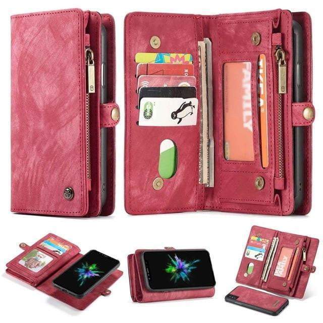 Azura | Detachable Genuine Leather Magnetic Flip Cover Phone Case