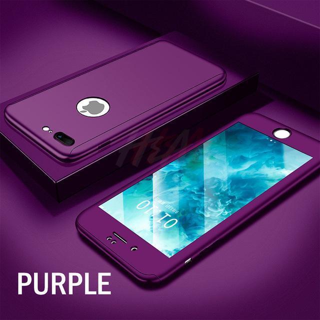 Azura | 360 Full Protection Phone Case For iPhone With Front Glass Cover
