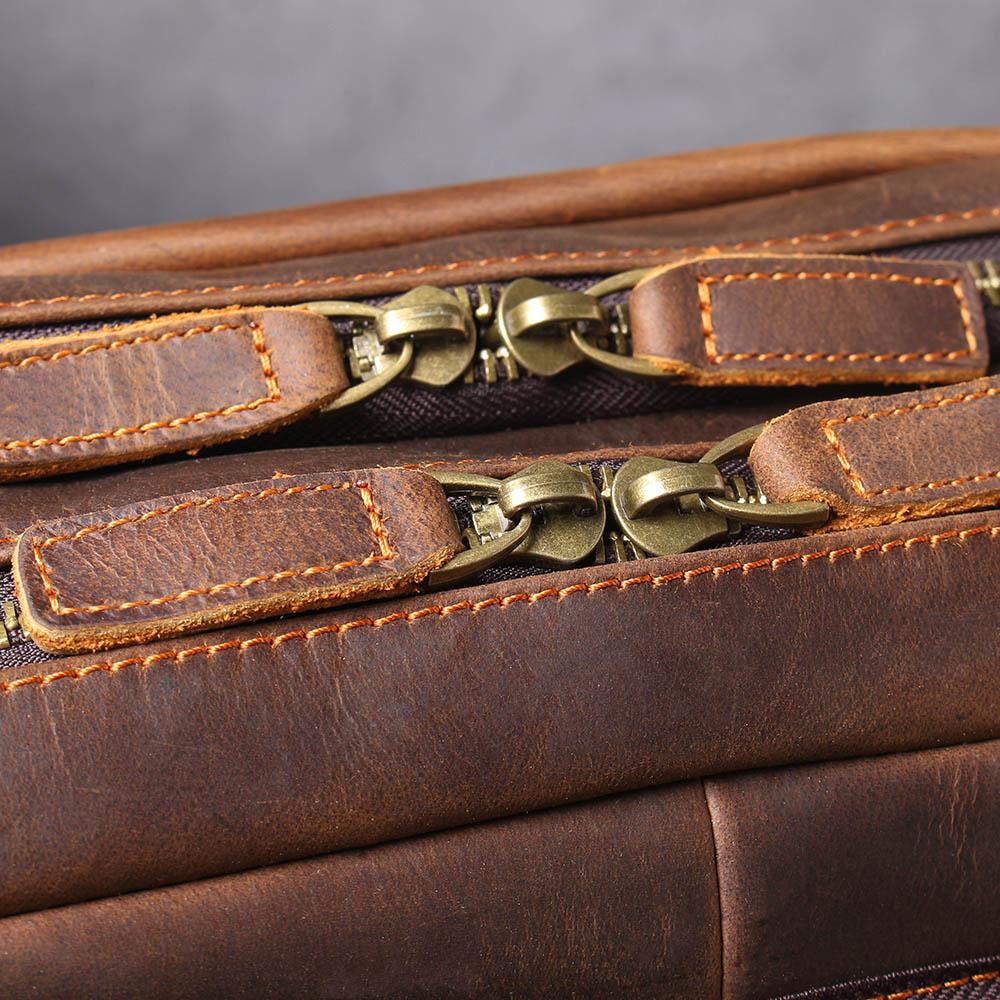 Brown Leather Backpack | BOSTON