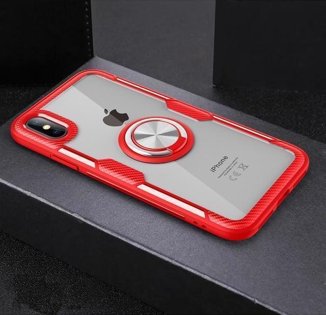 Azura | Magnetic Ring Carbon Fiber iPhone Case
