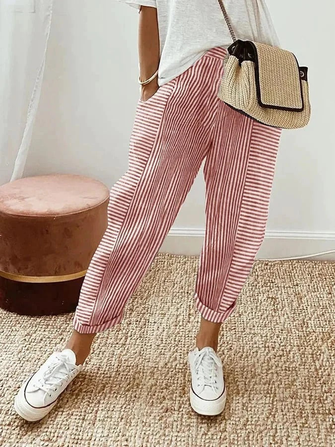 JASMIN - LAIDBACK STRIPED BOTTOMS