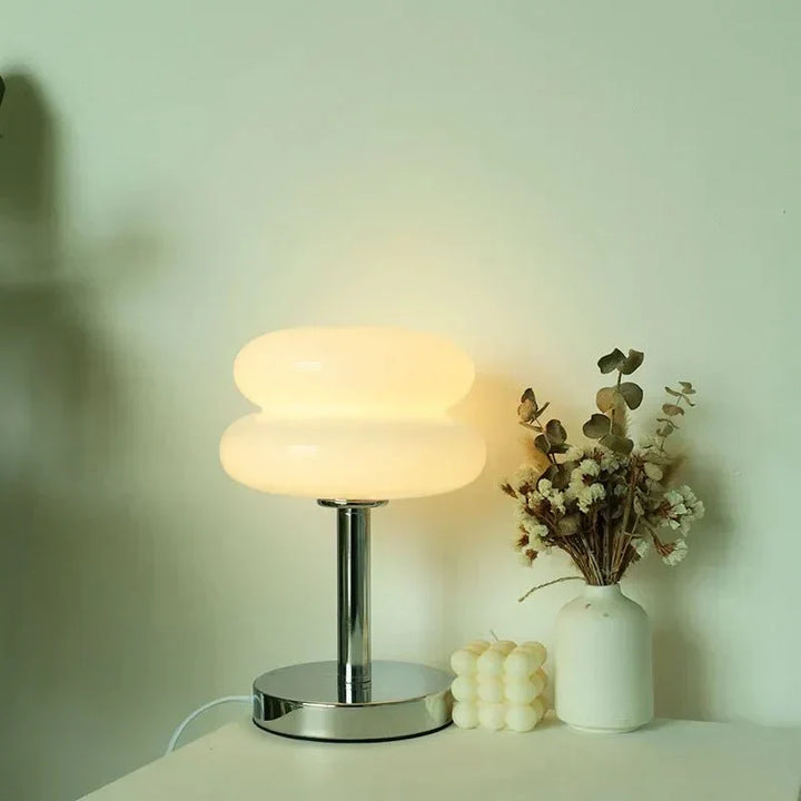 BowLift | Retro Macaron Table Lamp made of colored glass