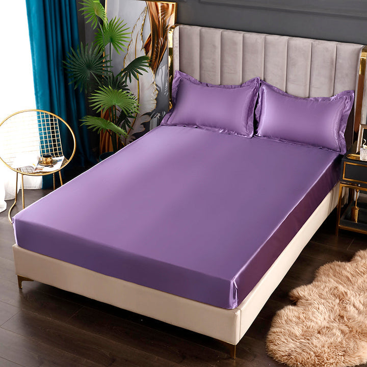 Silk Satin Elastic Fitted Sheet with FREE* Silk Satin Pillowcases Bowlift