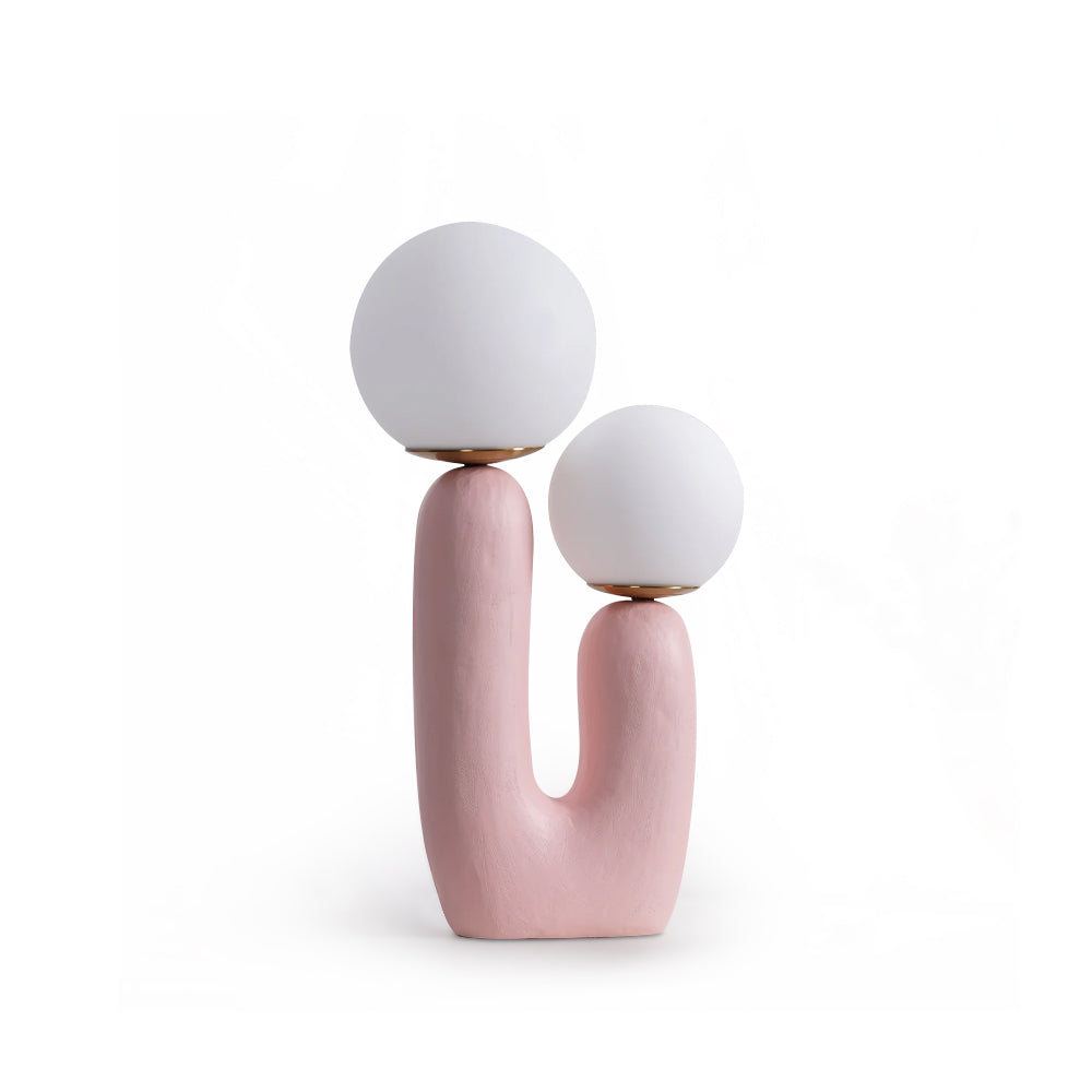BowLift | Contemporary Style Table Lamp with Natural Accent