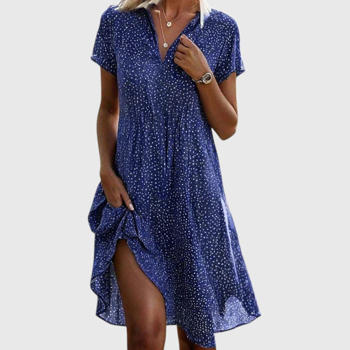 Mary - Short Sleeve Midi Dress