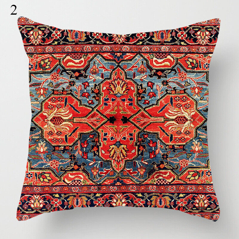Ethnic Boho Mandala Print Linen Throw Pillow Case Sofa Cushion Cover Home Decor# Bowlift
