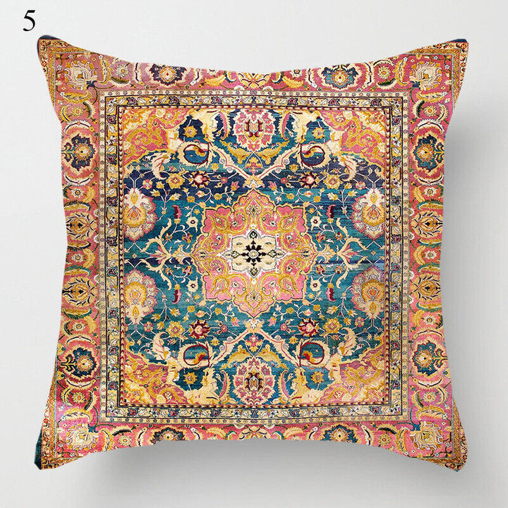 Ethnic Boho Mandala Print Linen Throw Pillow Case Sofa Cushion Cover Home Decor# Bowlift