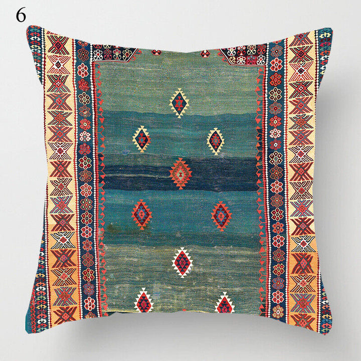 Ethnic Boho Mandala Print Linen Throw Pillow Case Sofa Cushion Cover Home Decor# Bowlift