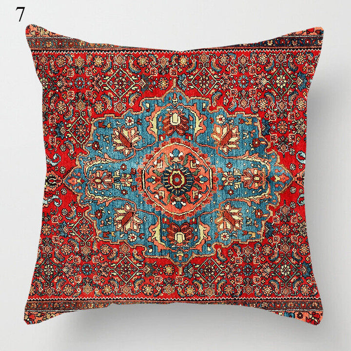 Ethnic Boho Mandala Print Linen Throw Pillow Case Sofa Cushion Cover Home Decor# Bowlift