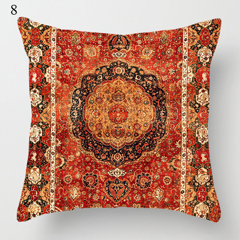 Ethnic Boho Mandala Print Linen Throw Pillow Case Sofa Cushion Cover Home Decor# Bowlift